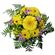 Sorceress. A bright sunny arrangement of yellow gerberas and chrysanthemums.. Prague