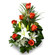 Grace. Very bright and stylish bouquet of orange roses and white lilies will make a perfect gift for anyone.. Prague