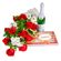 Specially For Her. This wonderful set of an elegant bouquet of roses and chrysanthemums with assorted greens along with a box of chocolates and a bottle of sparkling wine is a perfect way to pass your greetings or &#39;I love you&#39; message.. Prague